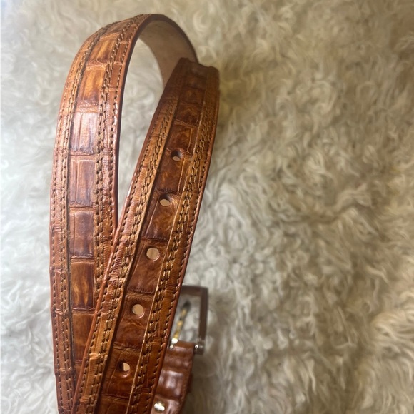 Cuadra Fuscus Skin genuine caiman Belt - Picture 7 of 7